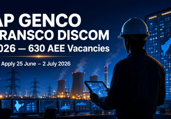 AP GENCO TRANSCO DISCOM AEE Last Date 2026: Only Days Left to Apply for 630 Posts